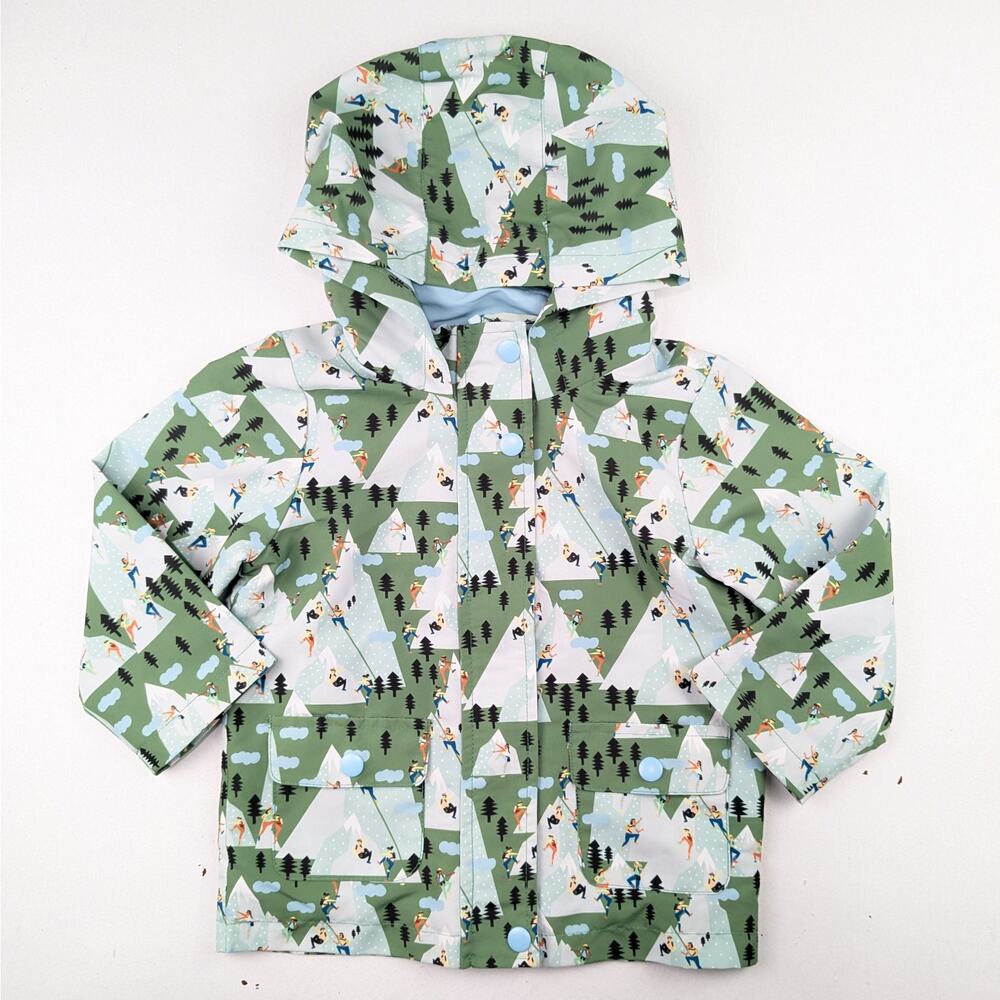 Piccolina Toddler Lightweight Jacket - Mountain Climbing Print - 3T